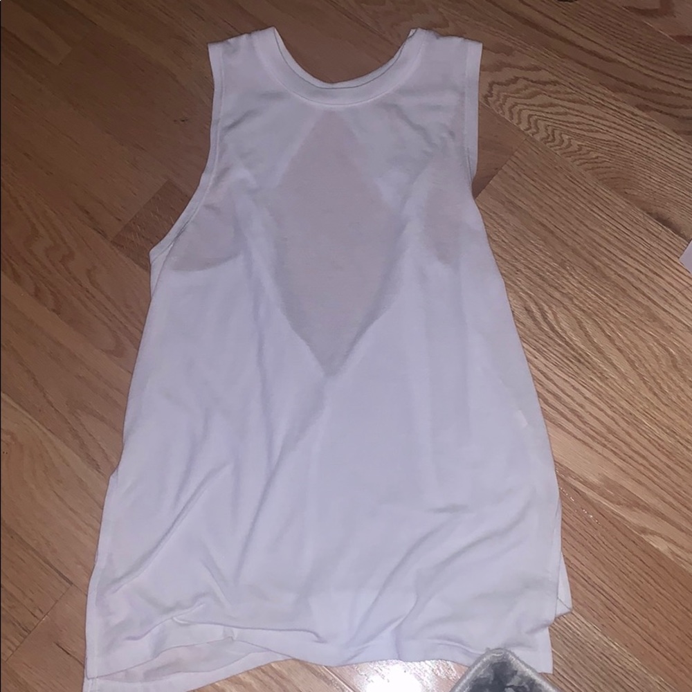 white tank top